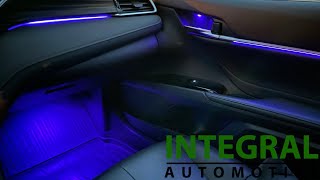 Подсветка салона Ambient light RGB 64 цвета INVENTCAR для Toyota Camry V70 от 2018+